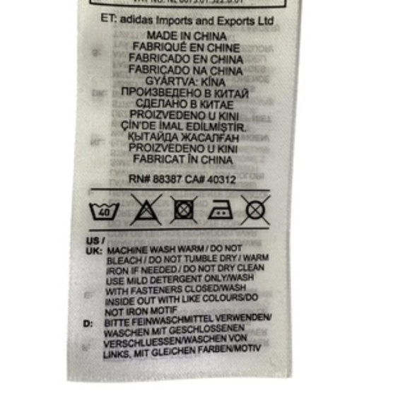 NWT Adidas Full Zip Hoodie Warmup Blue Heather White Stripe Jacket Size L - Picture 8 of 9